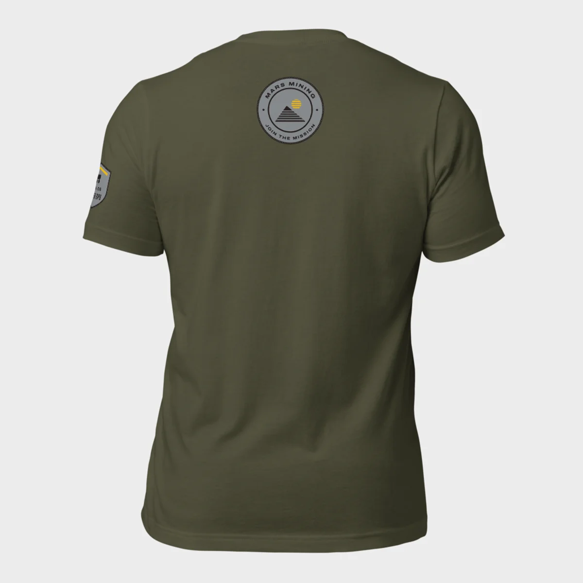 Back of the Rover Ops tee: the round Rover Ops department badge below the collar